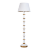 Ivory & Gold Bamboo Floor Lamp (sold without lampshade)