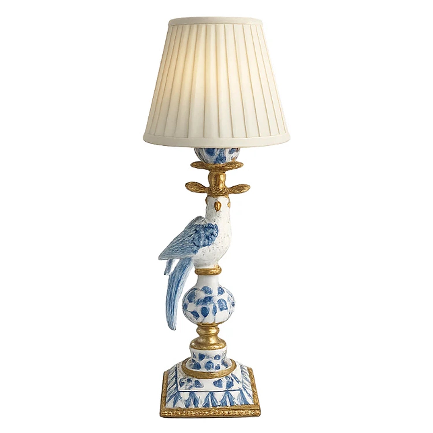 Large Blue & White Bird Rechargeable Lamp