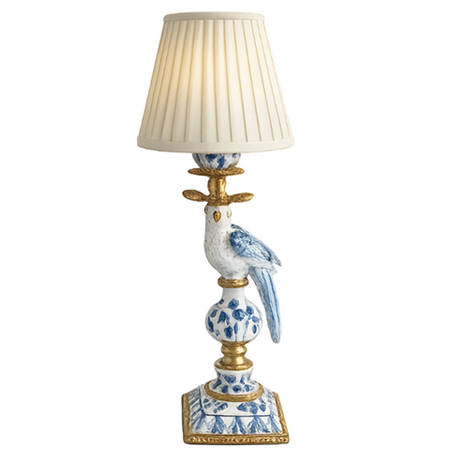 Large Blue & White Bird Rechargeable Lamp