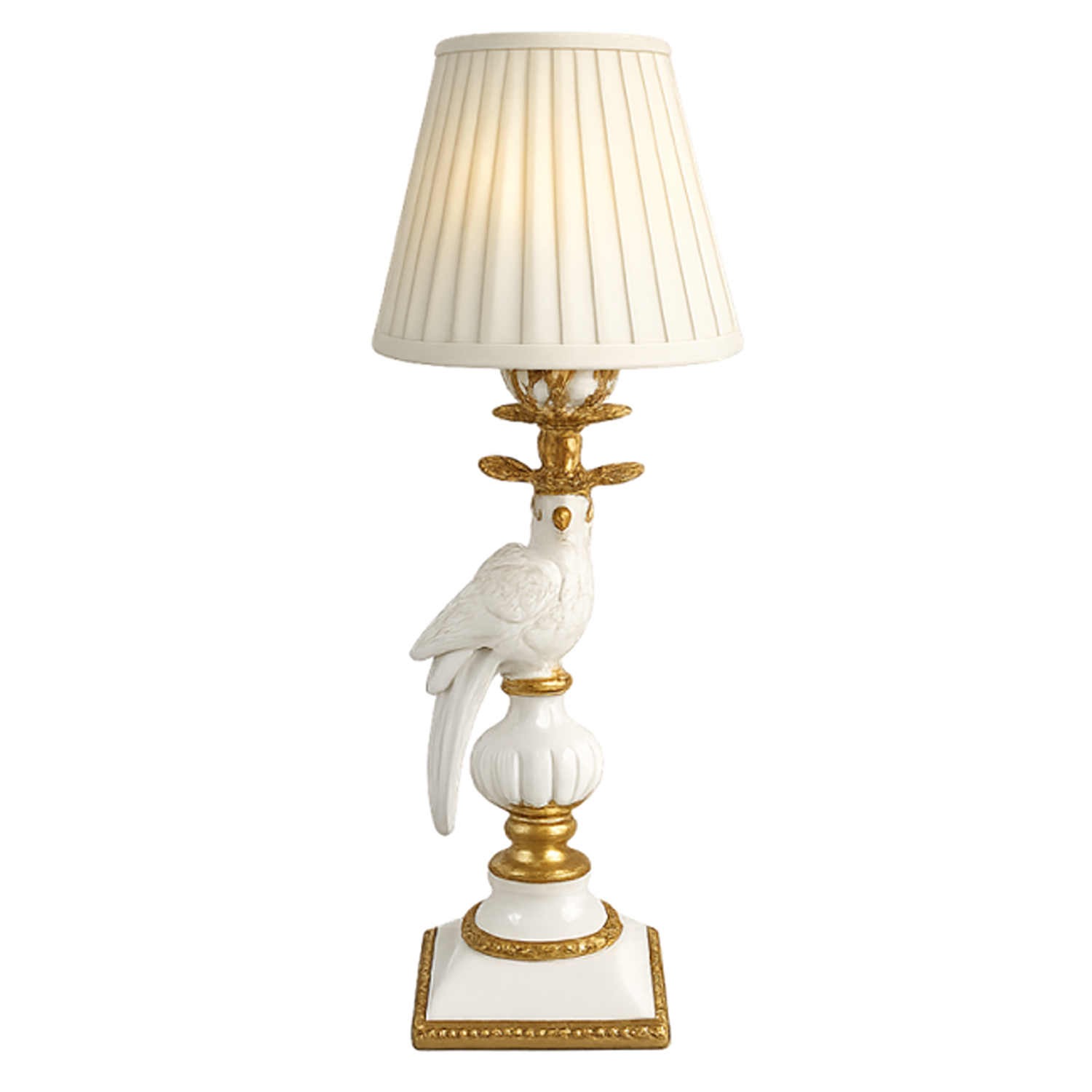 White & Gold Bird Rechargeable Lamp