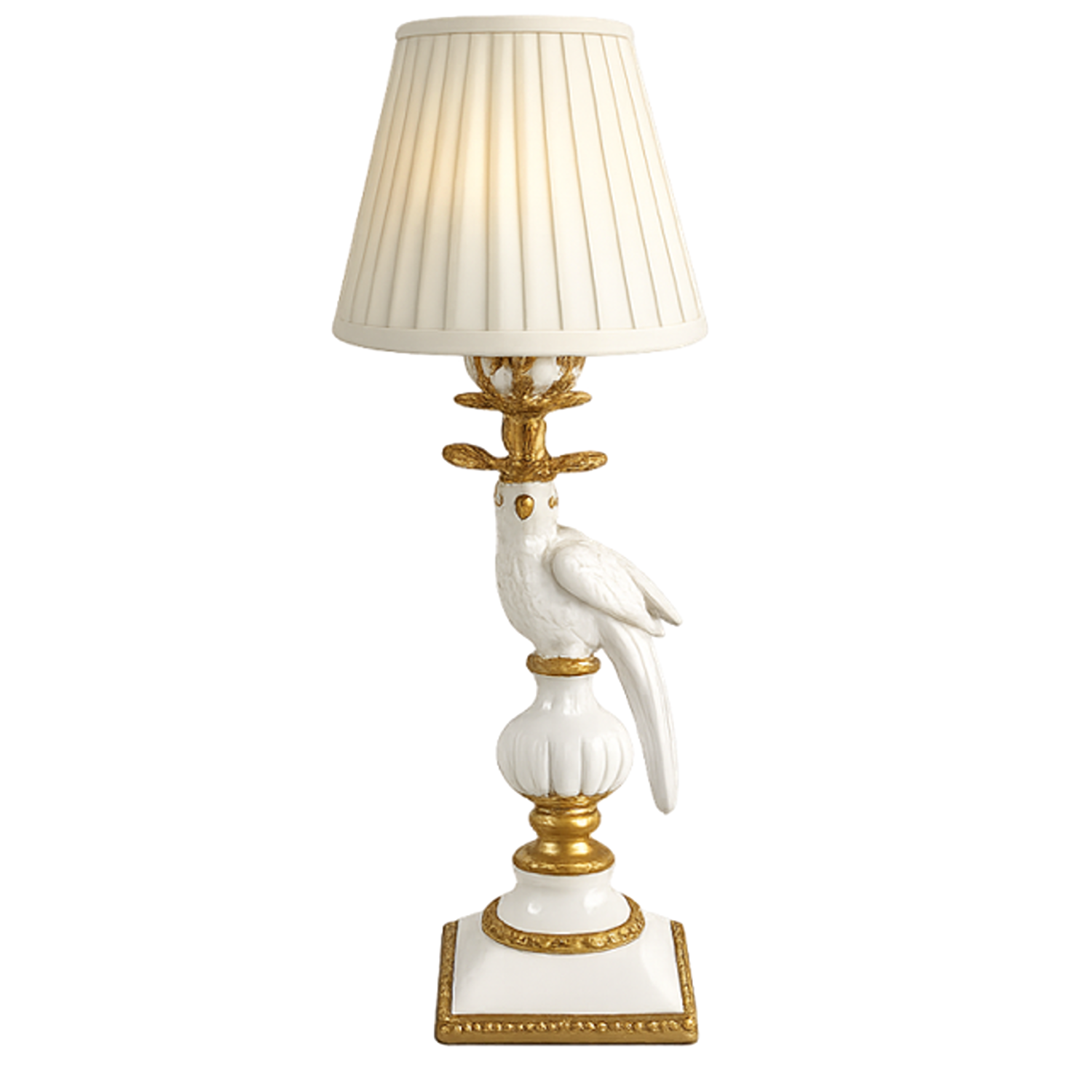 White & Gold Bird Rechargeable Lamp