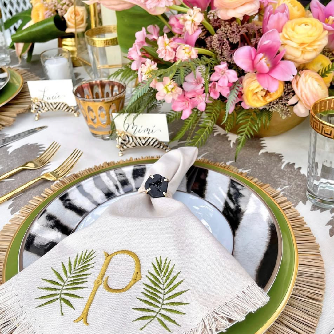 Rustic druzy napkin rings, black, set of four