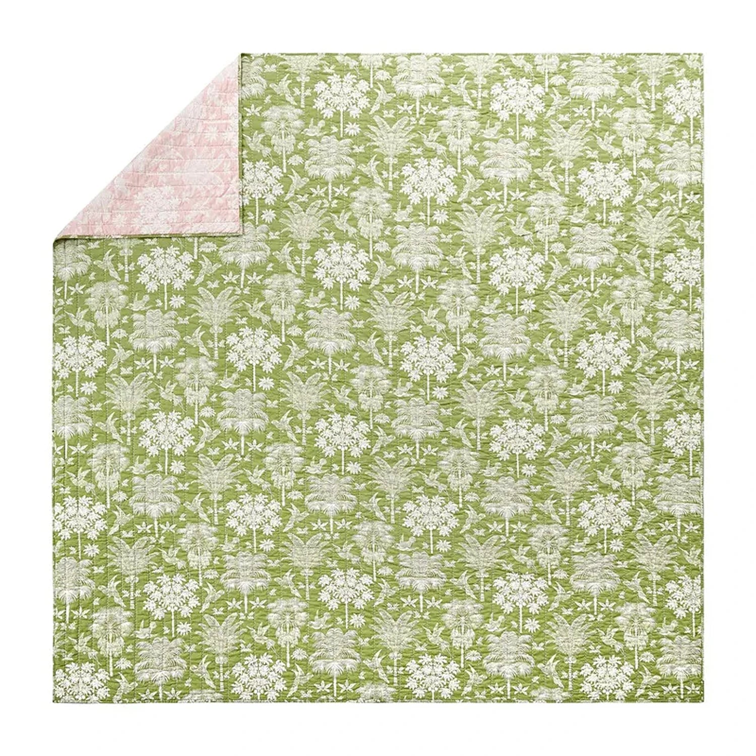 Queenie Royal Palm Quilt Set