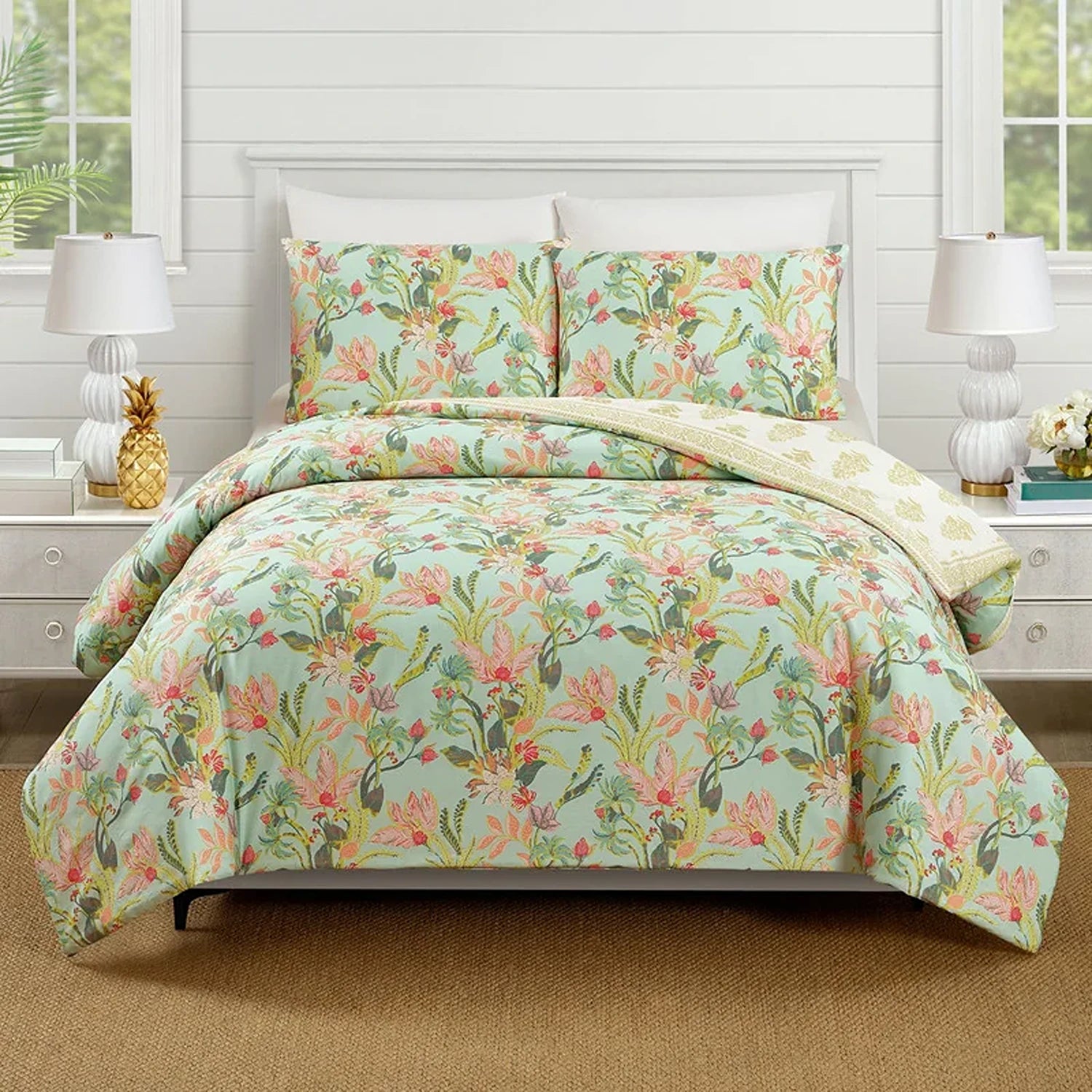 Queenie Tropical Garden Comforter Set