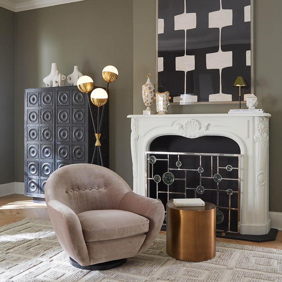 Brass Teardrop Table