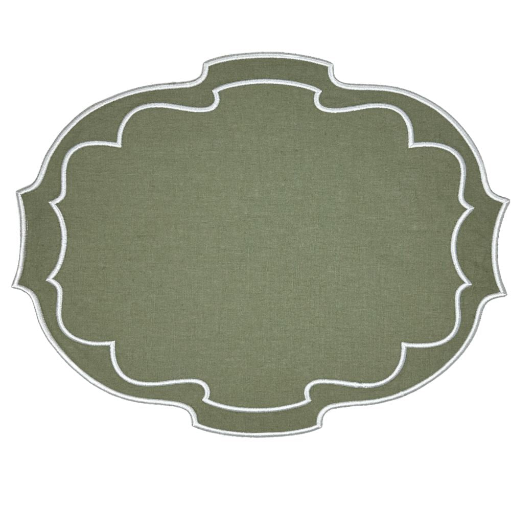 Studio Collection - Belle Placemat - Sage (Set of 4)