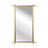 Bamboo Mirror - Brass