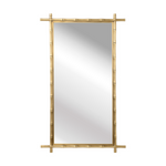 Bamboo Mirror - Brass