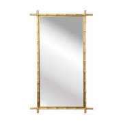 Bamboo Mirror - Brass