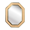 Dunbar Brass And Cane Mirror