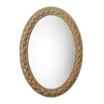 Lark Braided Oval Mirror