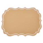 Newport Tan & White Placemat & Napkin