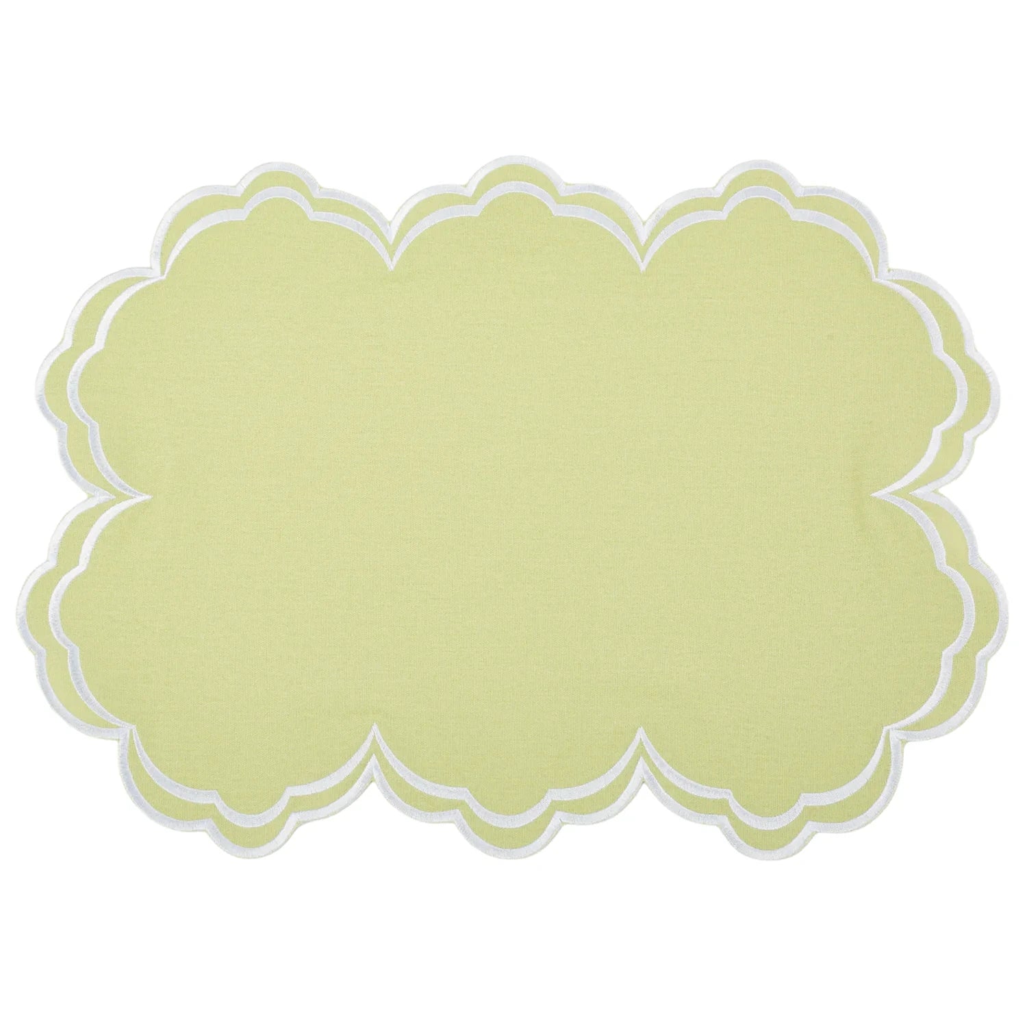 Savannah Green & White Placemat & Napkin