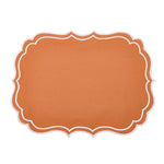 Newport Orange & White Placemat & Napkin