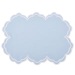 Savannah Pale Blue & White Placemat & Napkin