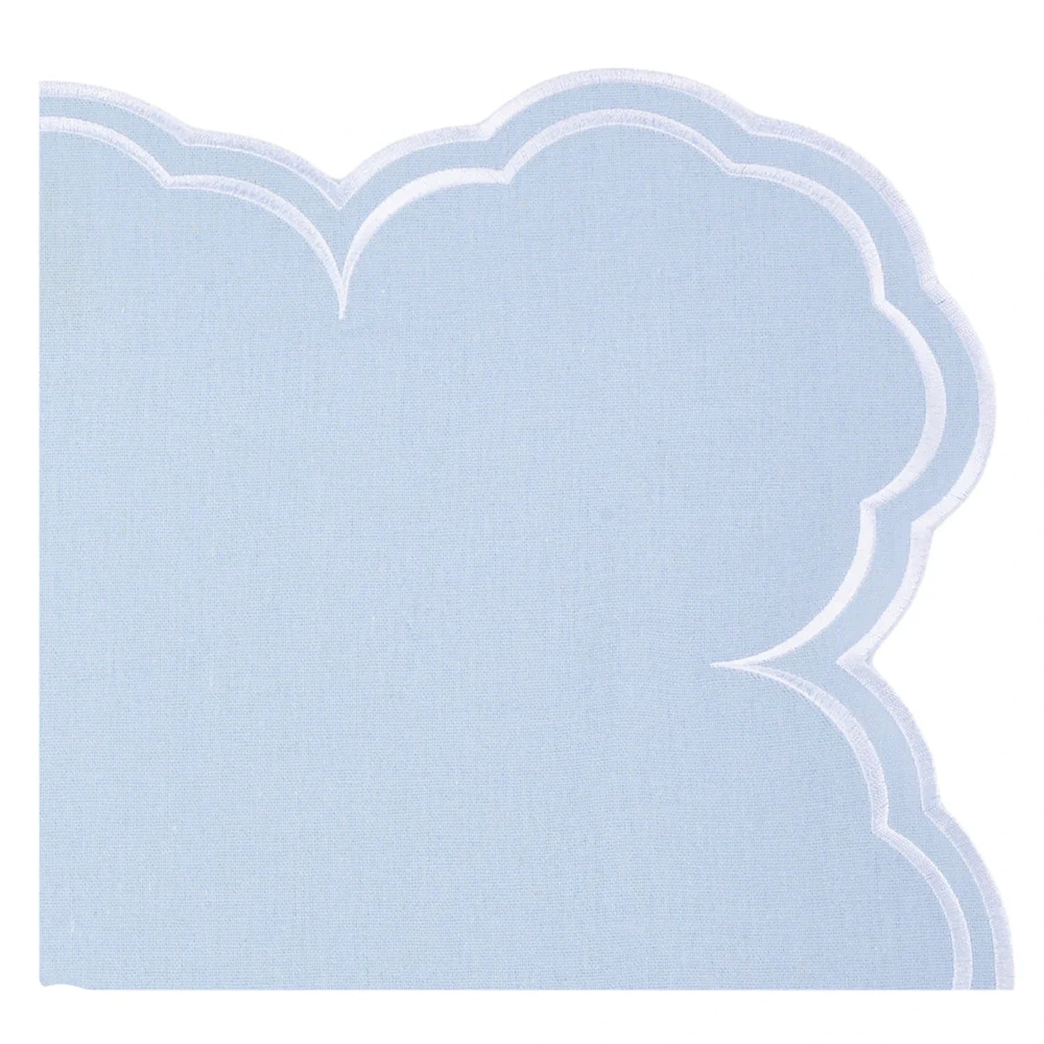 Savannah Pale Blue & White Placemat & Napkin
