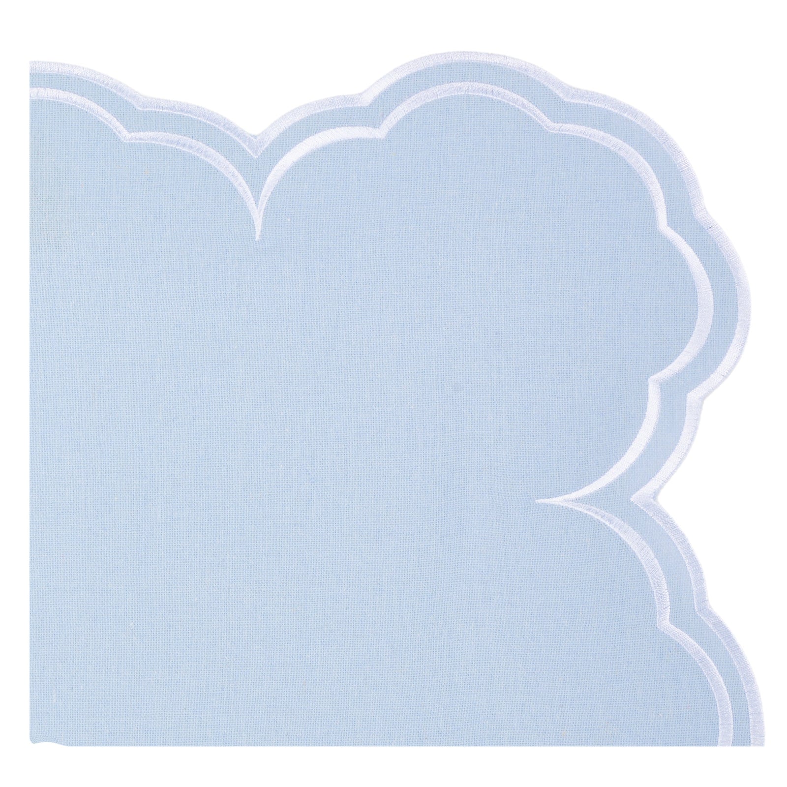 Savannah Pale Blue & White Placemat & Napkin