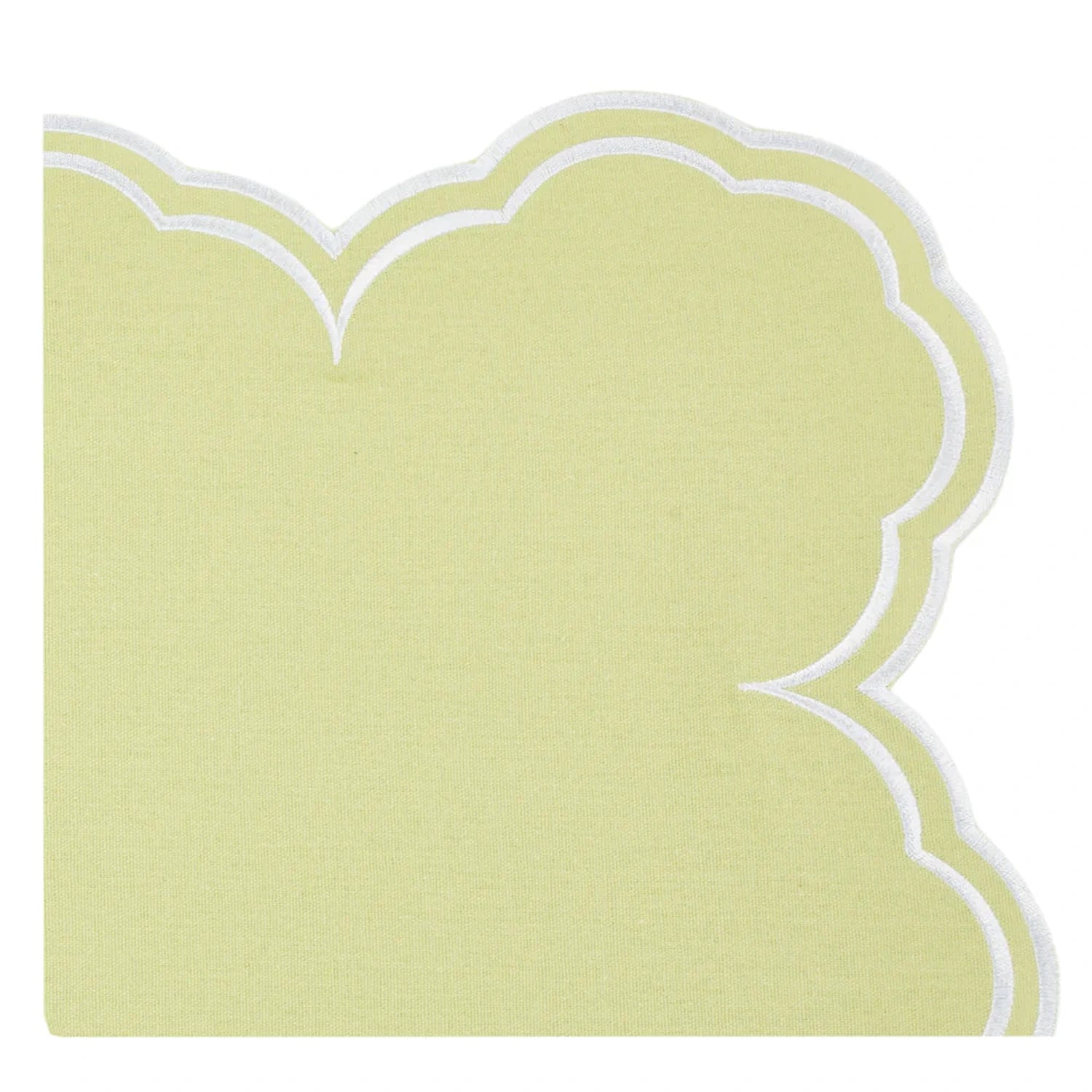 Savannah Green & White Placemat & Napkin