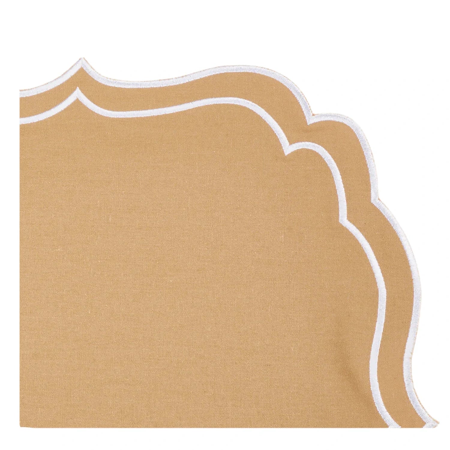 Newport Tan & White Placemat & Napkin