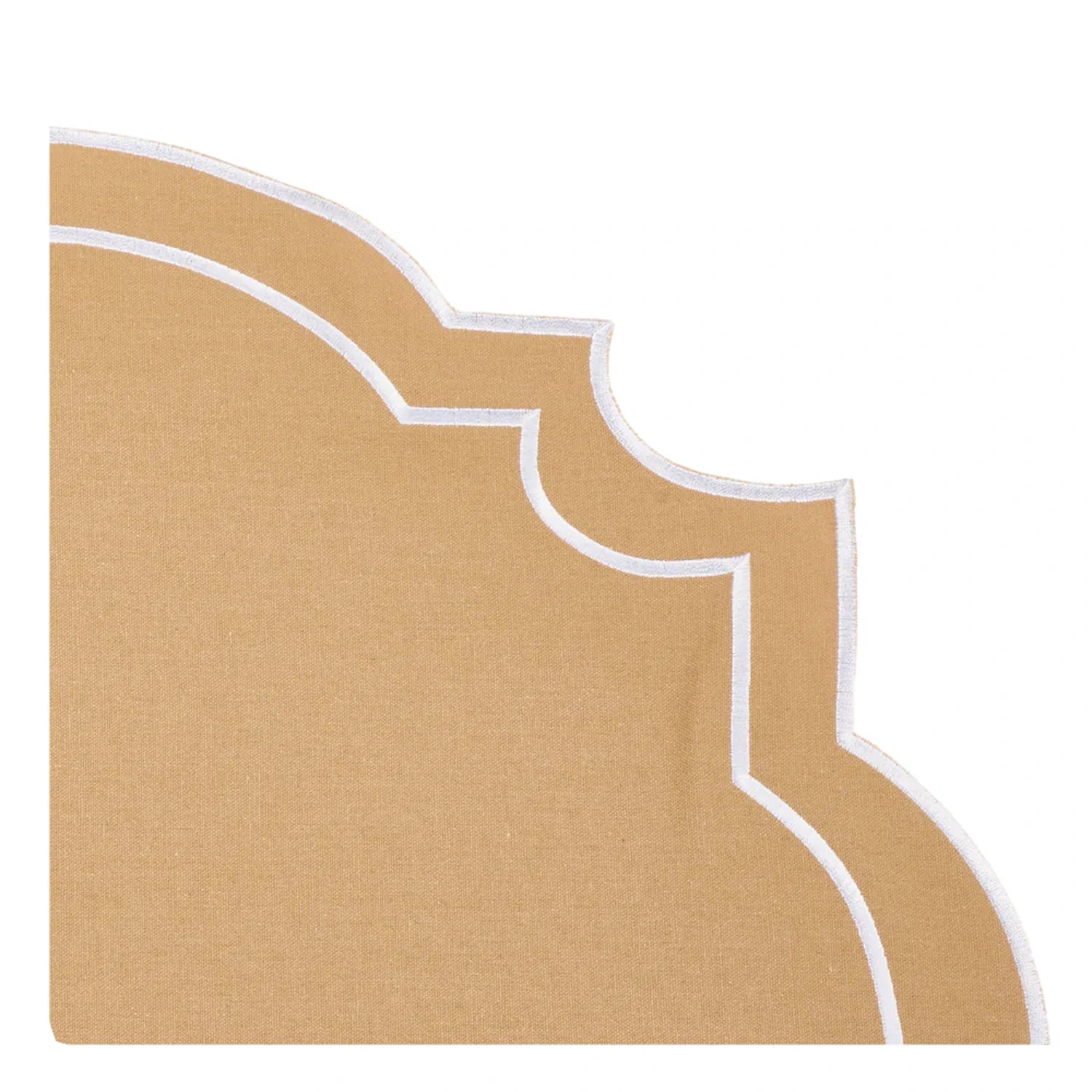 Nantucket Tan & White Placemat & Napkin