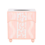 Pink Ikat Wastepaper Basket & Tissue