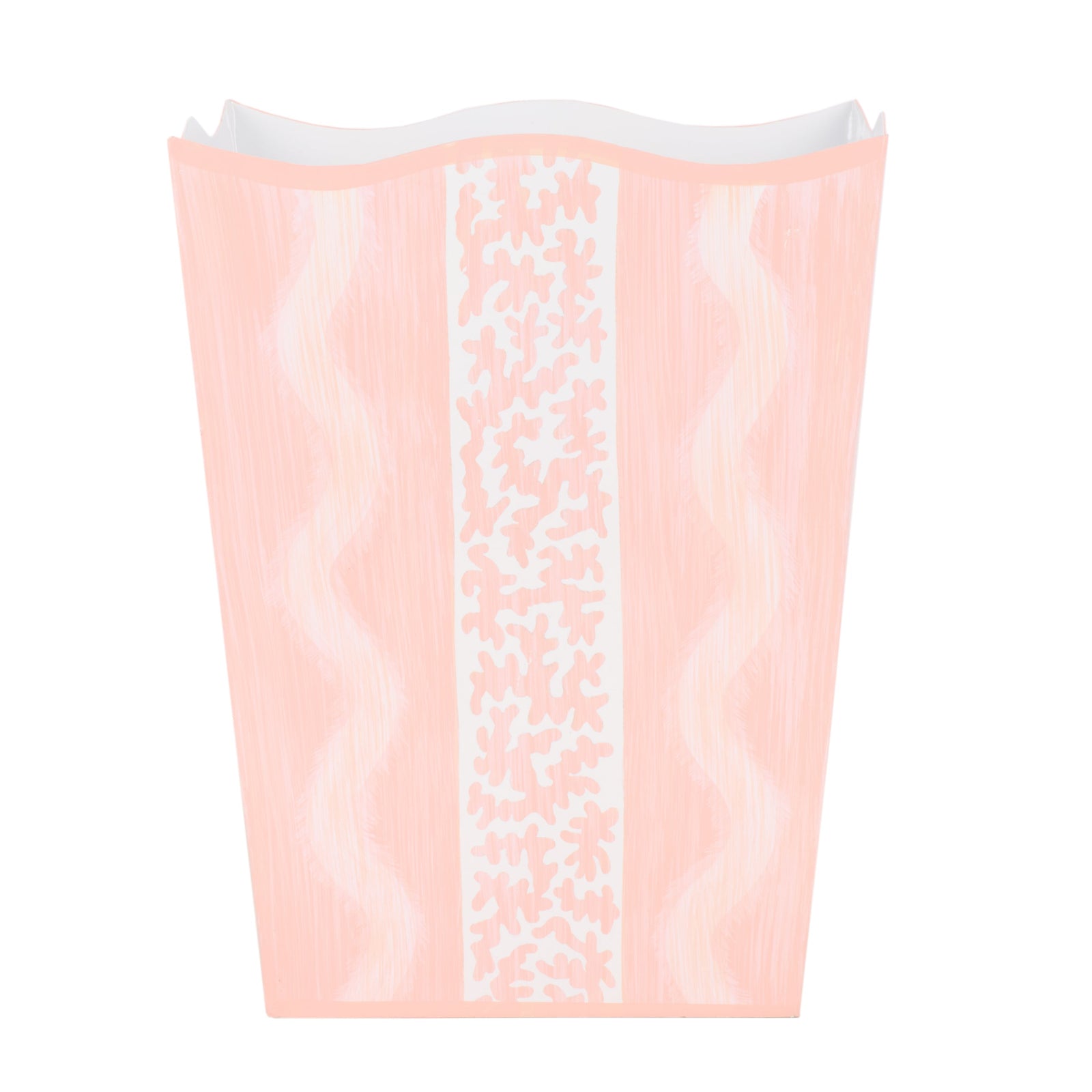 Pink Ikat Wastepaper Basket & Tissue