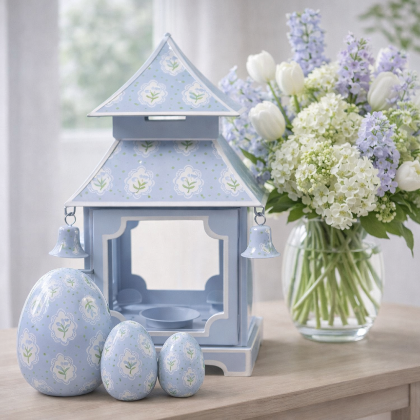Lavender & Tulip Pagoda Lantern (3 Sizes)