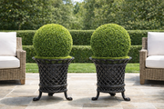 Black Lattice Footed Floor Planter
