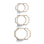 Rowan Mirrored Wall Shelves Set of 3