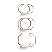 Rowan Mirrored Wall Shelves Set of 3