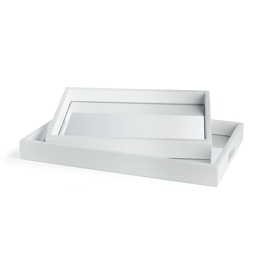 Felix Mirrored Trays, Set of 2