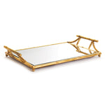 Dani Mirrored Decorative Tray with Handles