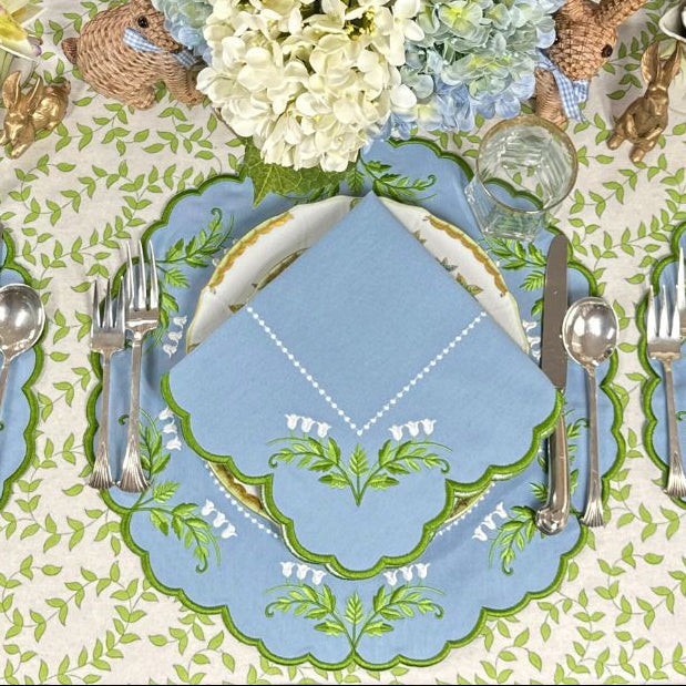 Tilly Napkin - Lily of the Valley (Set of 4)