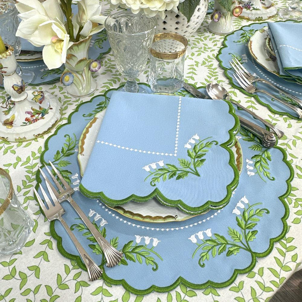 Tilly Placemat- Lily of the Valley (Set of 4)