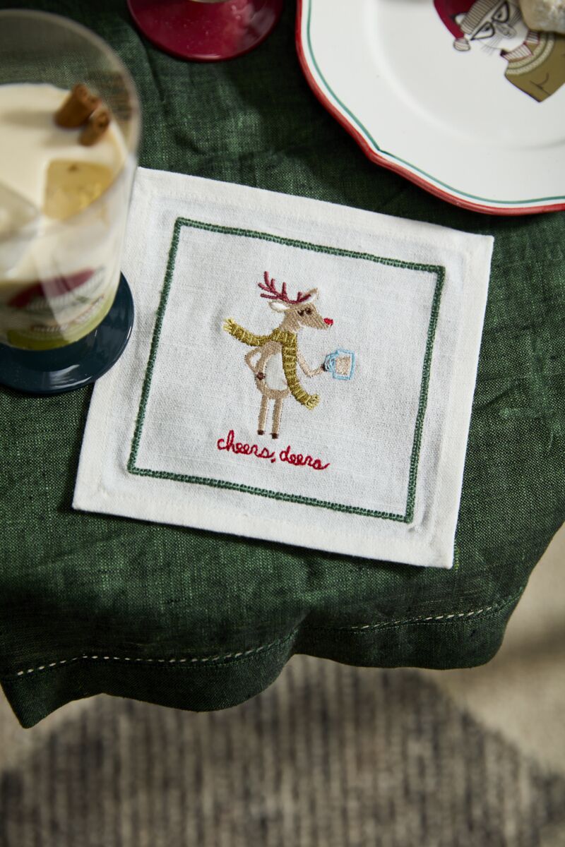 Tipsy Critters Cocktail Napkin Set of 4