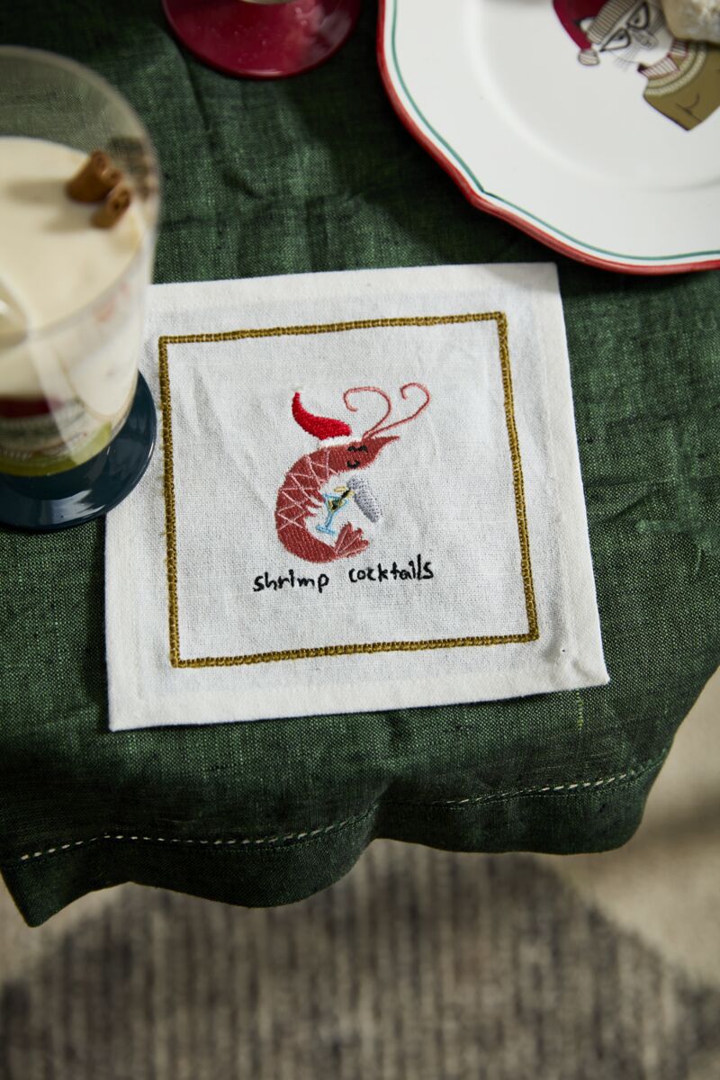Tipsy Critters Cocktail Napkin Set of 4