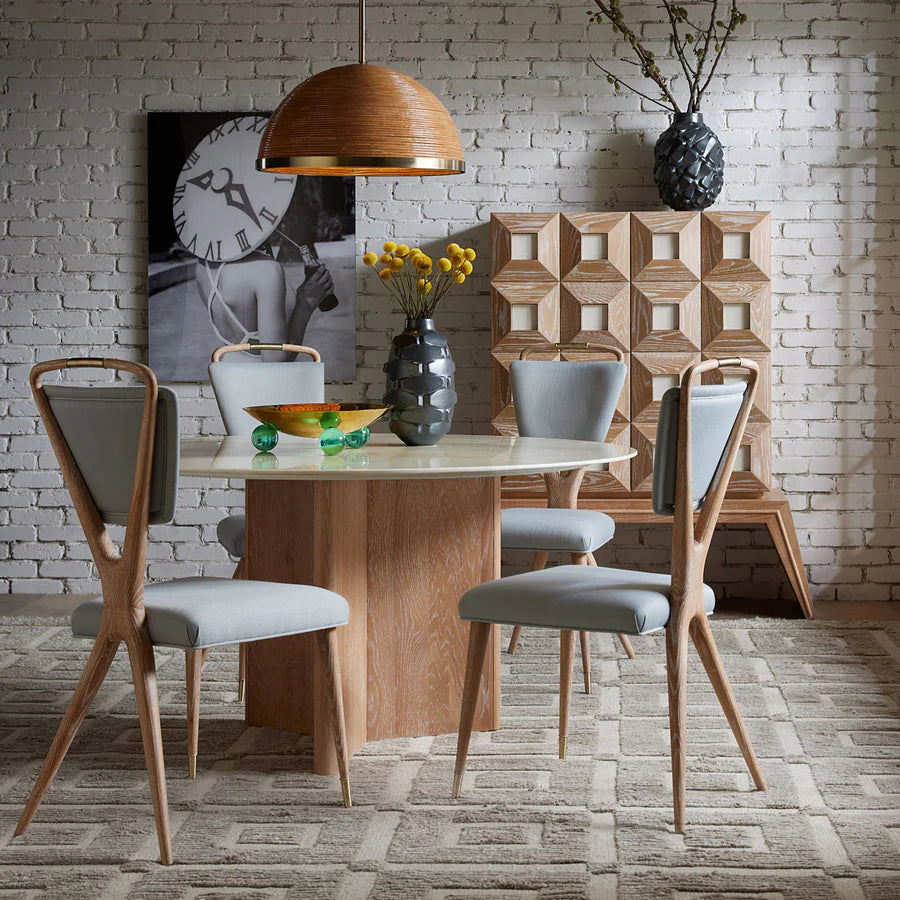Torino X-Back Dining Chair in Tussah Sky