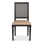 Cane Back Side Chair, Nero, Toffee - Set of 2