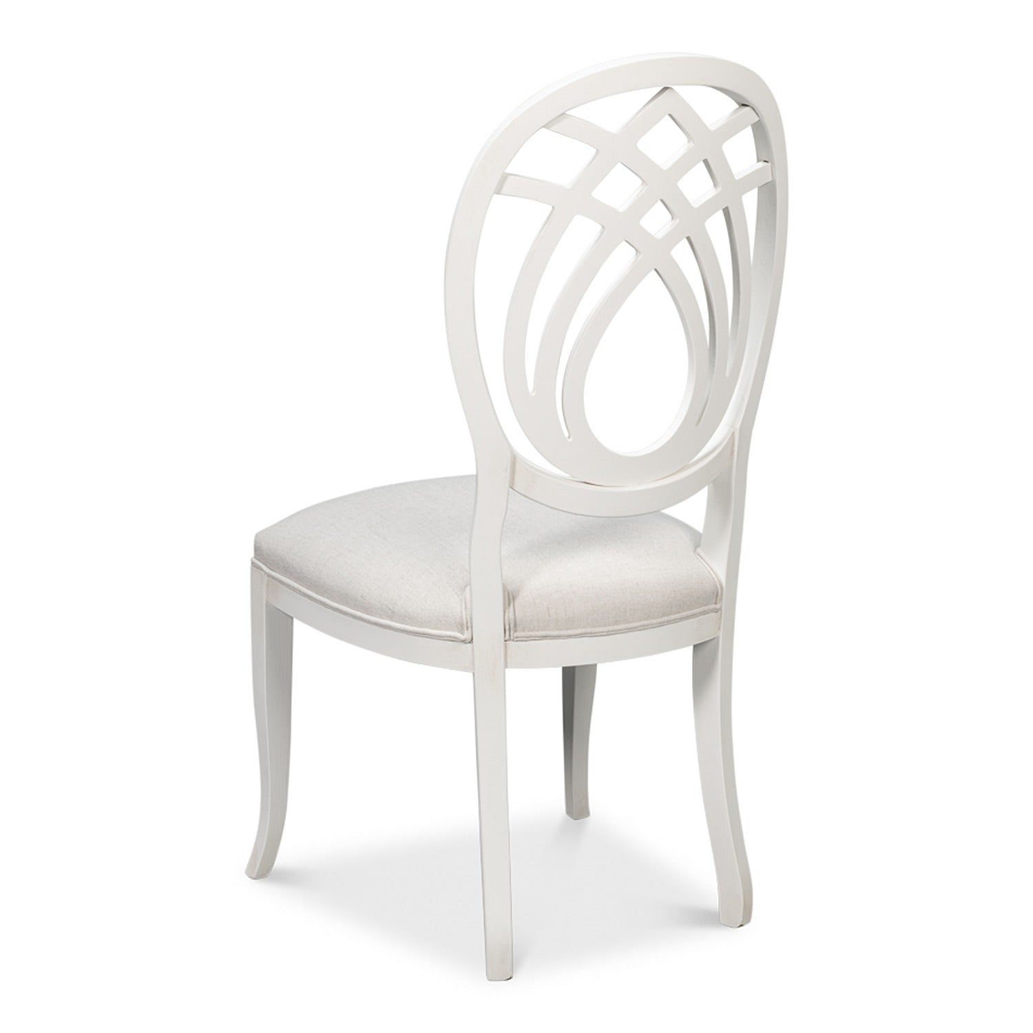 Goccia Side Chair, Cortina White, Crema - Set of 2