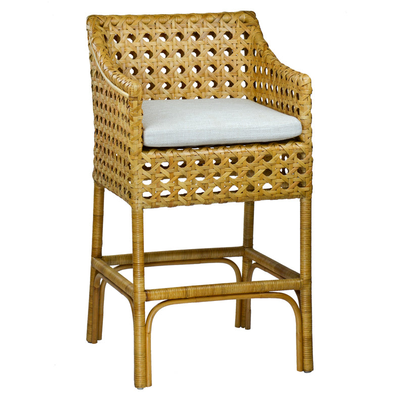 Basket Bar Stool - Natural