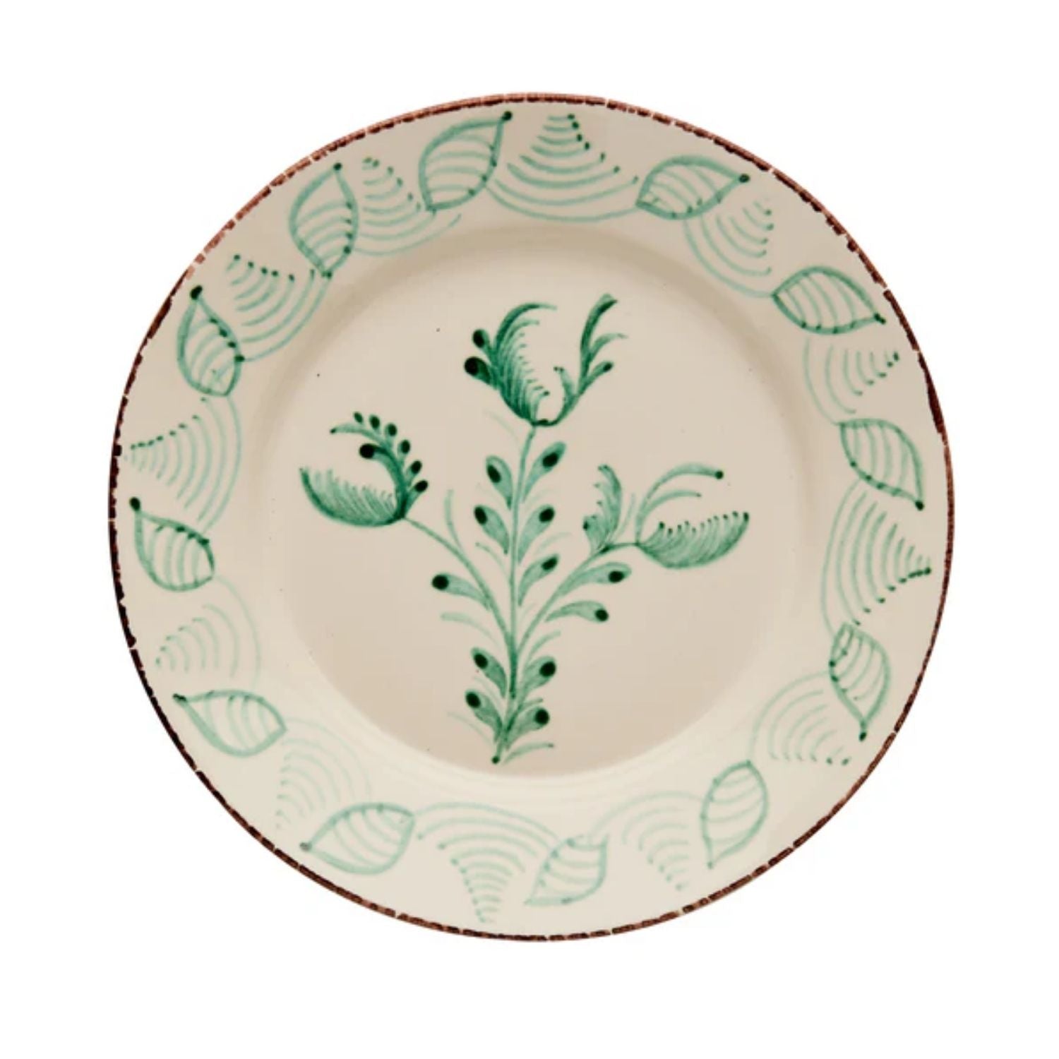 Casa Nuno Dinner Plate, 3 Flowers/Shells, Set of 2