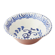 Serving Bowl White/Terracotta