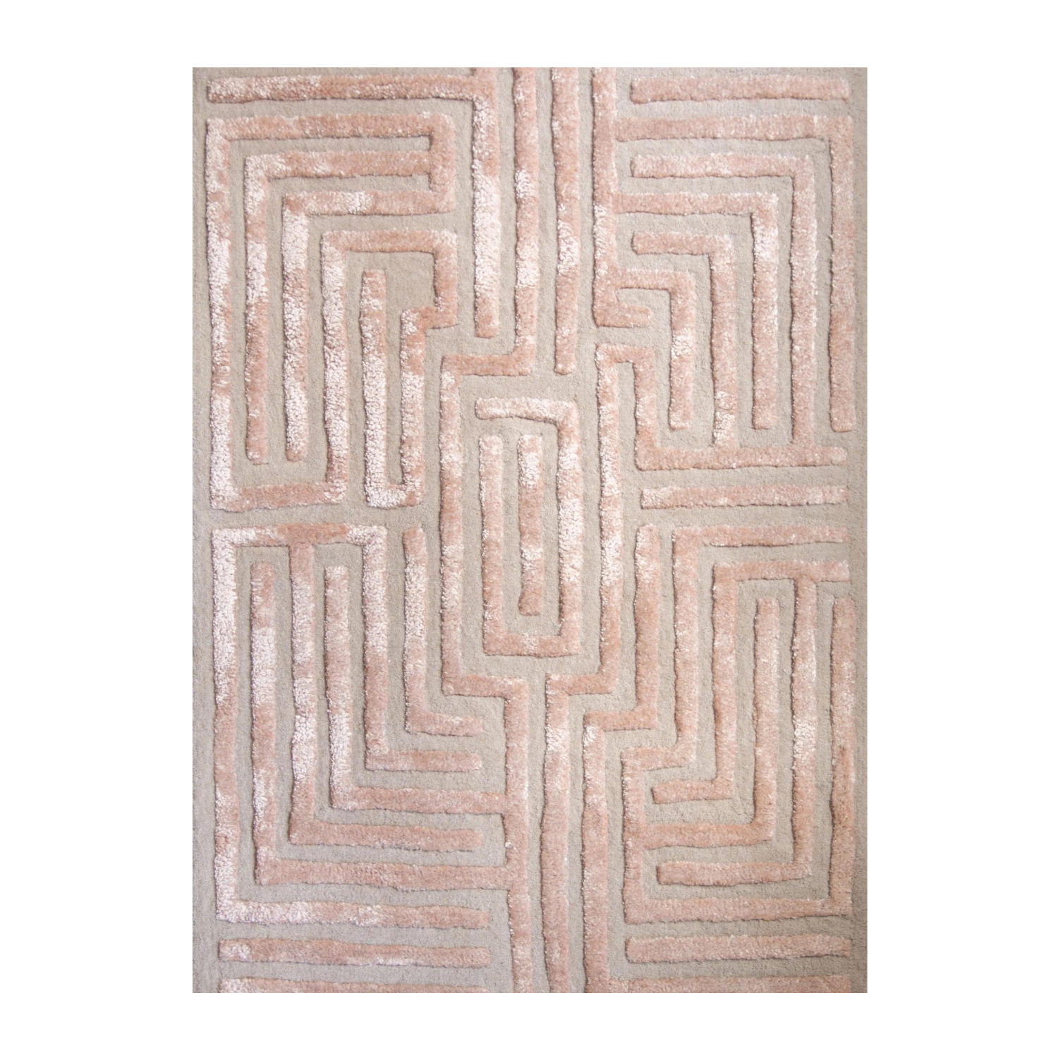 Knossos Hand-Tufted Maze Rug