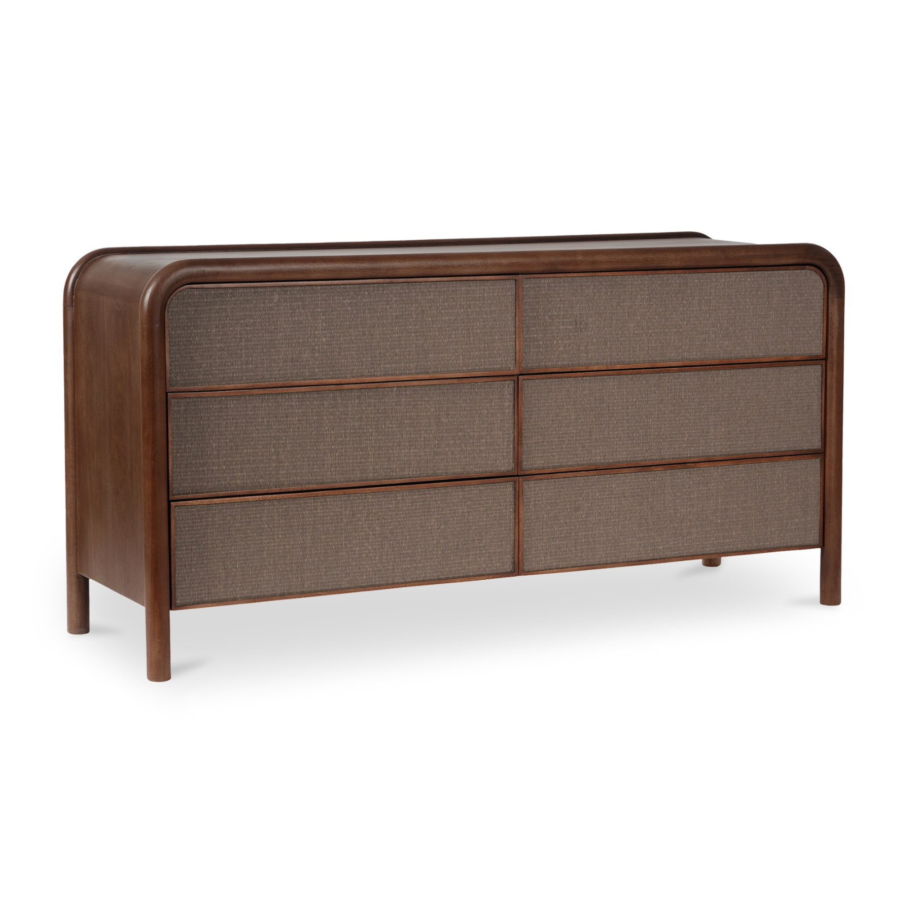 Larkin 6 Drawer Dresser Warm Brown