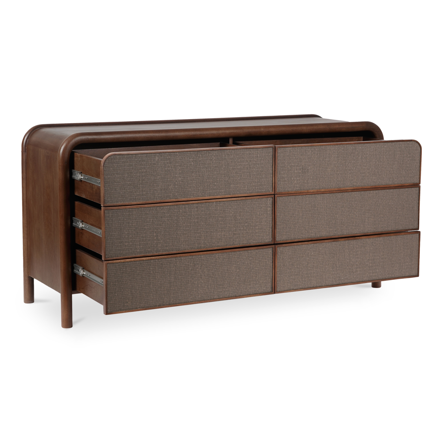 Larkin 6 Drawer Dresser Warm Brown