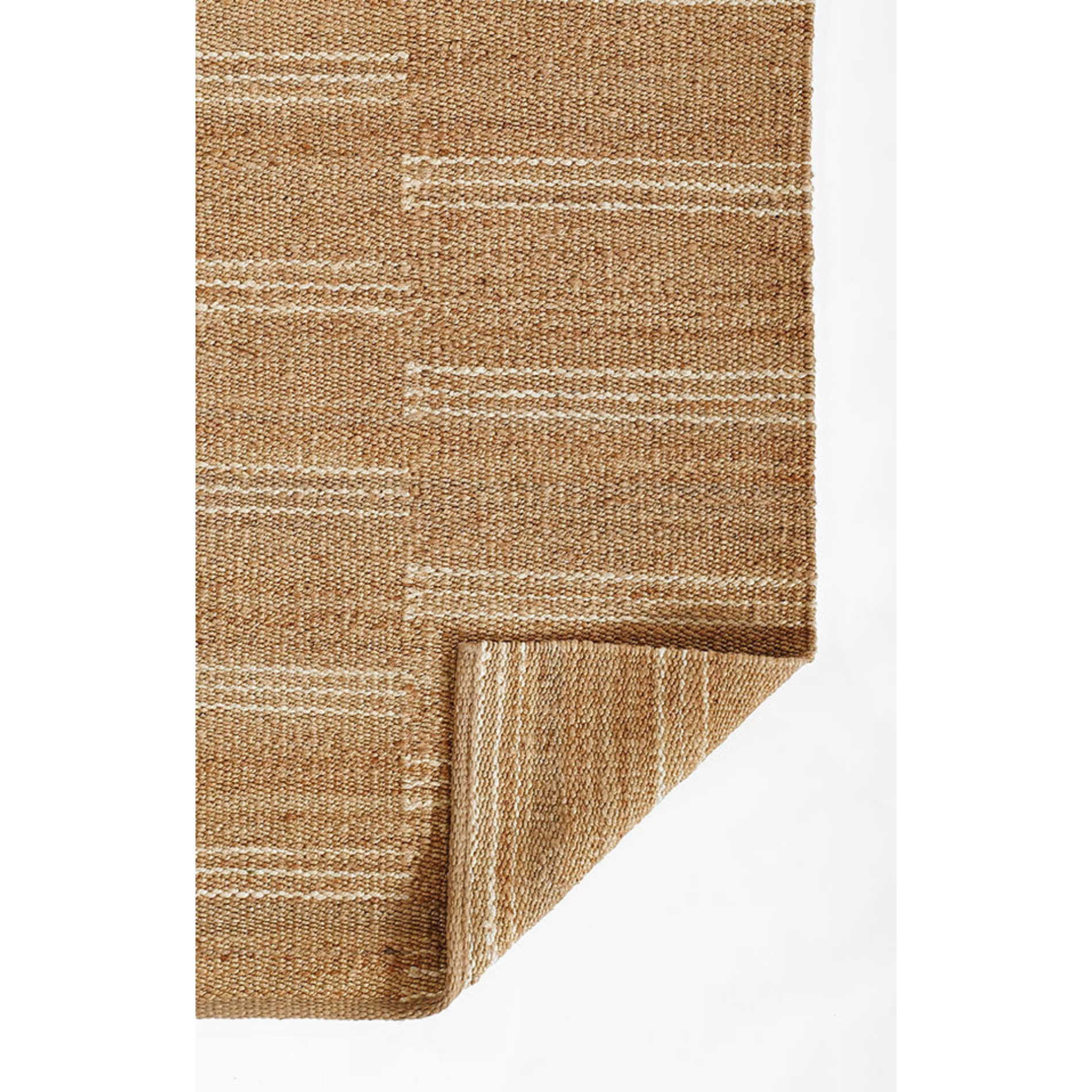 Erin Gates by Momeni Crescent Broken Stripe Hand Woven Jute Area Rug