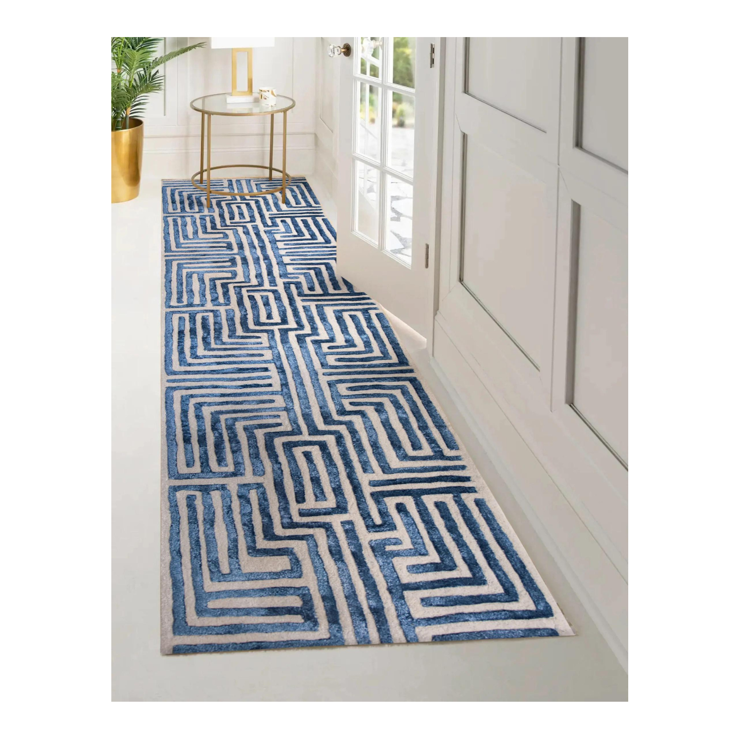 Knossos Hand-Tufted Maze Rug