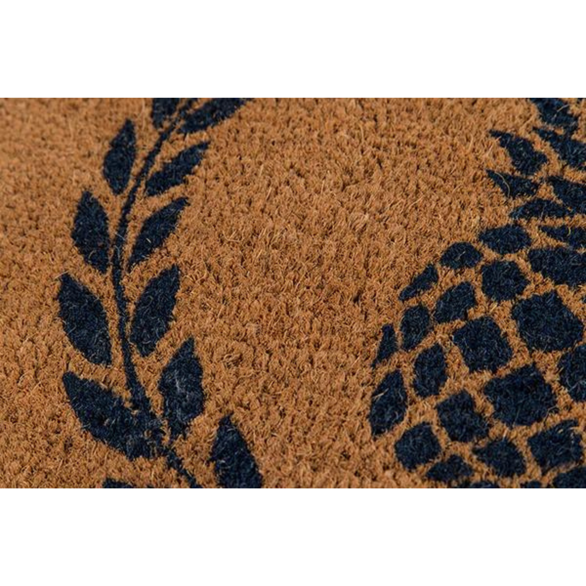 Erin Gates by Momeni Park Pineapple Navy Hand Woven Natural Coir Doormat - 1'6" x 2'6"