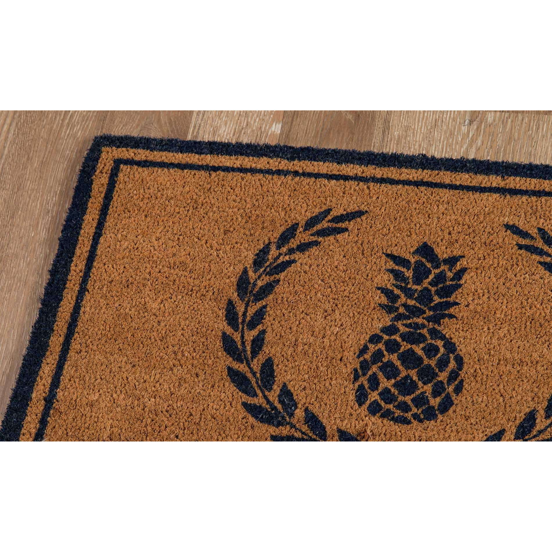 Erin Gates by Momeni Park Pineapple Hand Woven Natural Coir Doormat - 1'6" x 2'6"