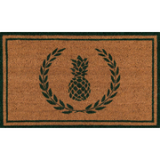 Erin Gates by Momeni Park Pineapple Green Hand Woven Natural Coir Doormat - 1'6" x 2'6"